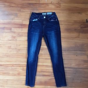 Indigo Reign distressed blue jeans